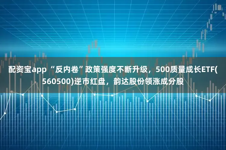 配资宝app “反内卷”政策强度不断升级，500质量成长ETF(560500)逆市红盘，韵达股份领涨成分股