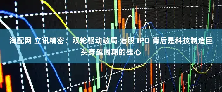 淘配网 立讯精密：双轮驱动破局 港股 IPO 背后是科技制造巨头穿越周期的雄心